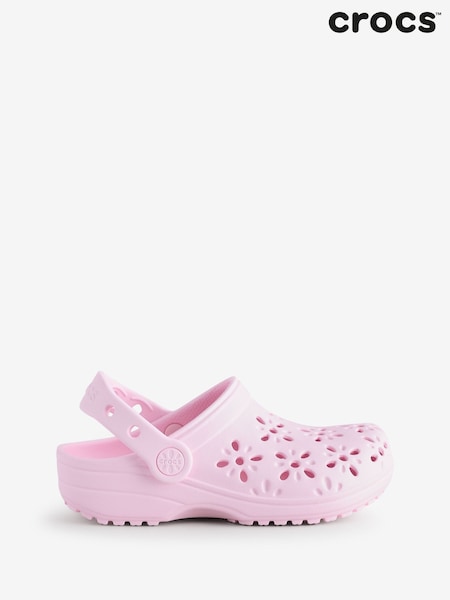 צבע ורוד חלב - Crocs Kids Cut Out Clogs (AB5468) | ‏226‏₪
