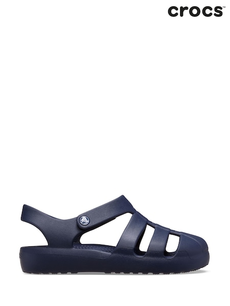 Crocs Navy Toddler Classic Fisherman Sandals (AB5489) | €33