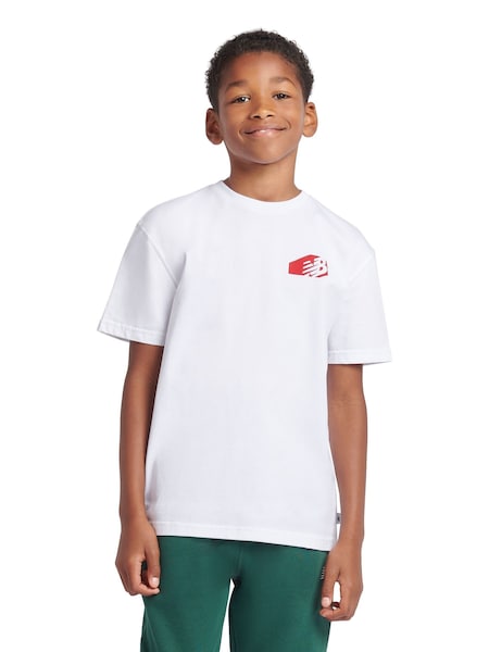 New Balance Boys Authentic Brand 100% Cotton White T-Shirt (AB5508) | ‏124 ر.ق. - ‏148 ر.ق.