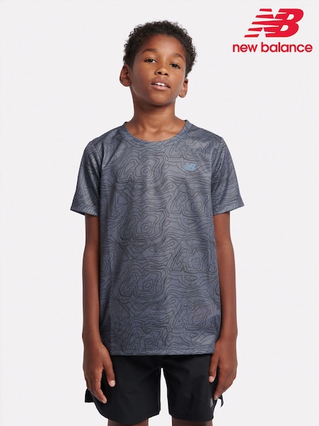 New Balance Grey Boys Trail Athletics T-Shirt (AB5513) | €33 - €40