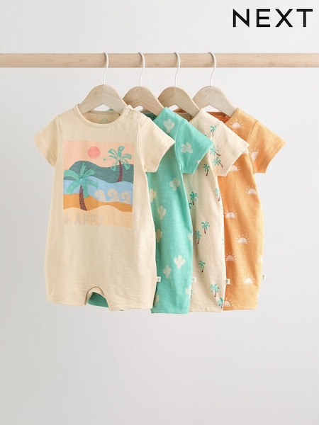 Minerals 100% Cotton Baby Rompers 4 Pack (AB5604) | SGD 39 - SGD 47