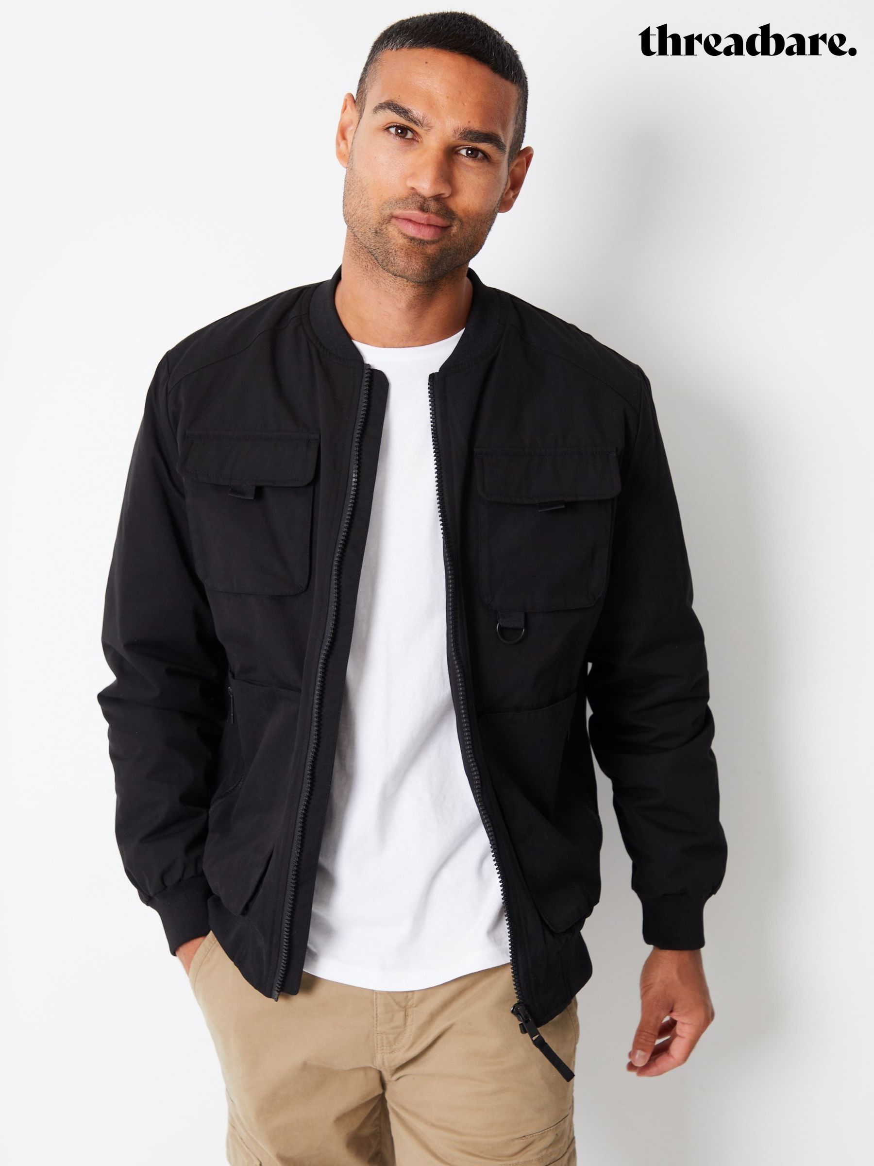 Men's Jackets Black Utility Coatsandjackets | Next Canada