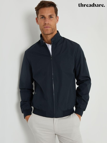 Bleumarin albastru - Jachetă impermeabilă Threadbare Harrington (AB5627) | 335 LEI