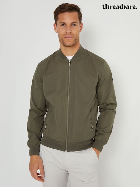 Threadbare Khaki Showerproof Classic Bomber Jacket (AB5634) | R$ 465
