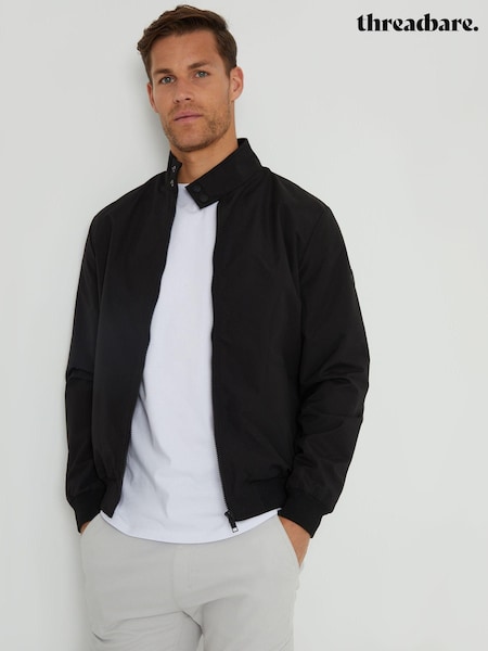 Threadbare Black Showerproof Harrington Style Jacket (AB5688) | €64