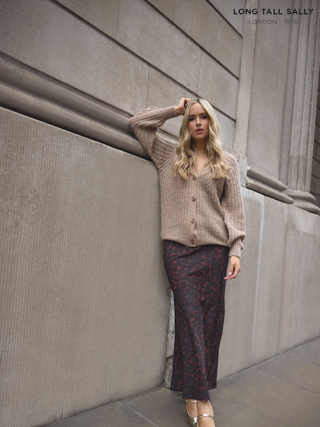 Long Tall Sally Brown Midaxi Skirt (AB5713) | AED192