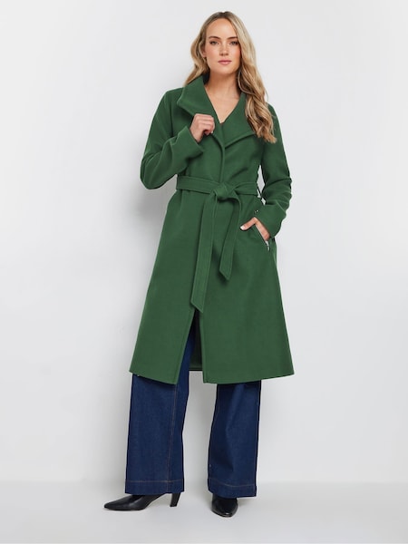 Long Tall Sally Green Wrap Coat (AB5728) | €106