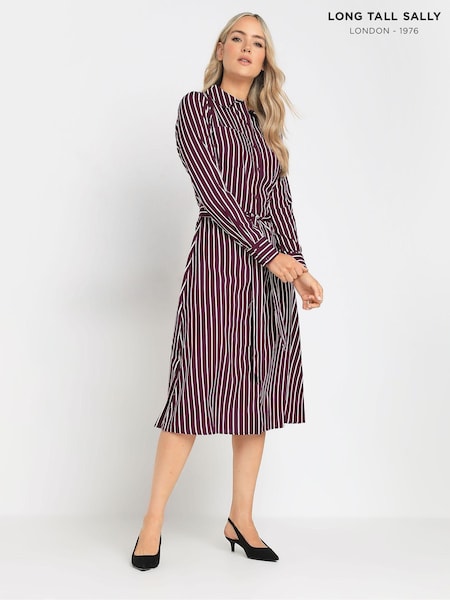 Long Tall Sally Red Stripe Shirt Dress (AB5731) | €19