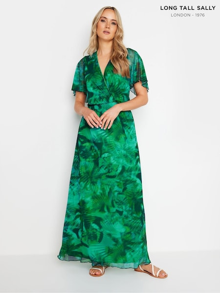 Long Tall Sally Tropical Mesh Maxi Dress (AB5748) | €85