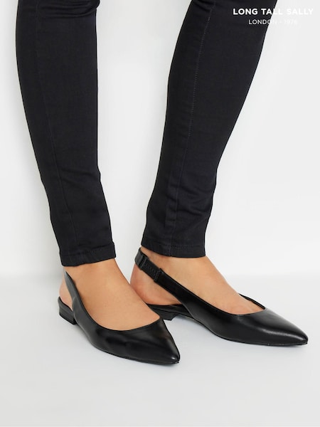 Long Tall Sally Flat Point Slingback Shoes (AB5750) | € 47