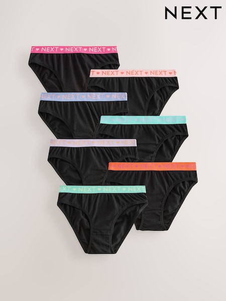 Negro - Bikini Briefs 7 Pack (5-16yrs) (AB5757) | 15 € - 21 €