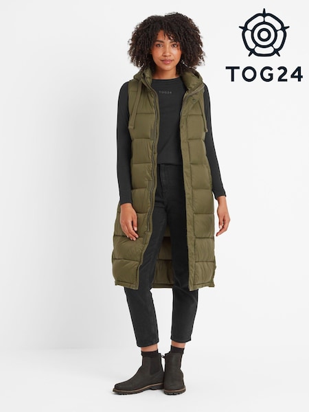 Tog 24 Green Newall Long Padded Gilet (AB5976) | €107