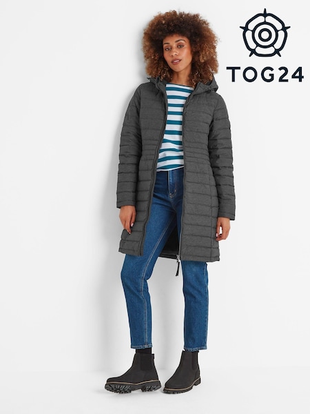 Tog 24 Grey Nanton Womens Long Down Jacket (AB5978) | €215