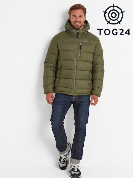 Verde - Tog 24 Maloney Hooded Paltoane căptușite Jachetă (AB5981) | 559 LEI