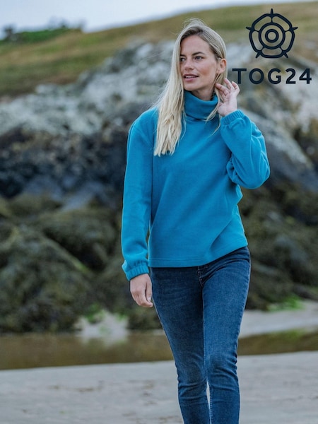 Tog 24 Blue Womens Mauly Funnel Neck Fleece (AB5994) | €16