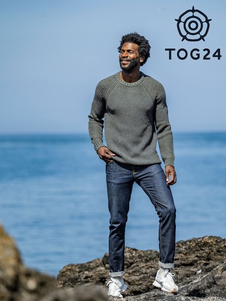 Tog 24 Grey Logan Mens Knitted Jumper (AB6016) | €70