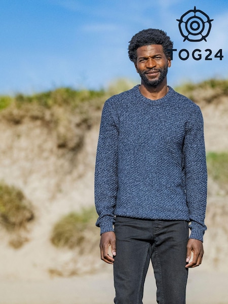 Tog 24 Blue Mens Jeremy Knitted Jumper (AB6038) | €70