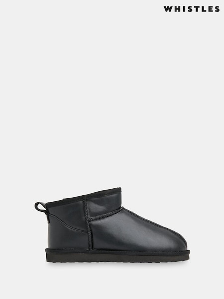 Whistles Black Mable Slipper Boots (AB6060) | R$ 840