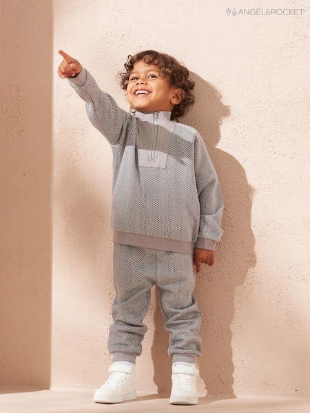 Angel & Rocket Cody Herringbone Tracksuit Set (AB6085) | 108 LEI - 116 LEI