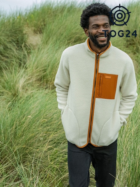 Tog 24 White Mens Cameron Sherpa Fleece (AB6119) | R$ 590