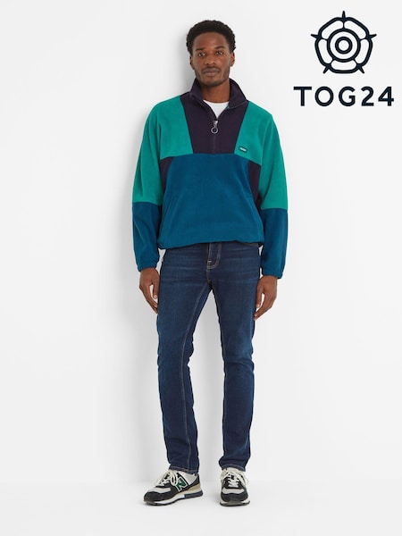 Tog 24 Blue Aztec Style Mens Fleece Jacket (AB6138) | AED131
