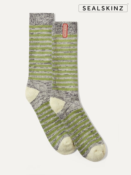 Sealskinz Attleborough Bamboo Mid Length Lightweight Stripe Socks (AB6169) | €25