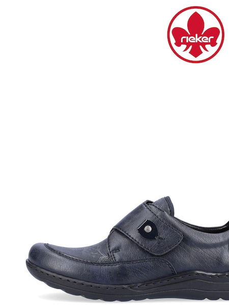 Rieker Womens Blue Bur-Fastener Shoes (AB6170) | € 82