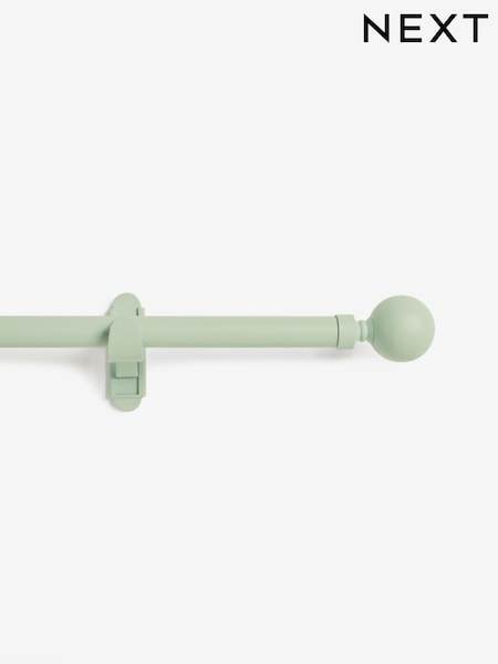 Pastel Green Klick Fit Ball Finial Extendable Curtain Pole Kit 28mm (AB6184) | €53 - €72