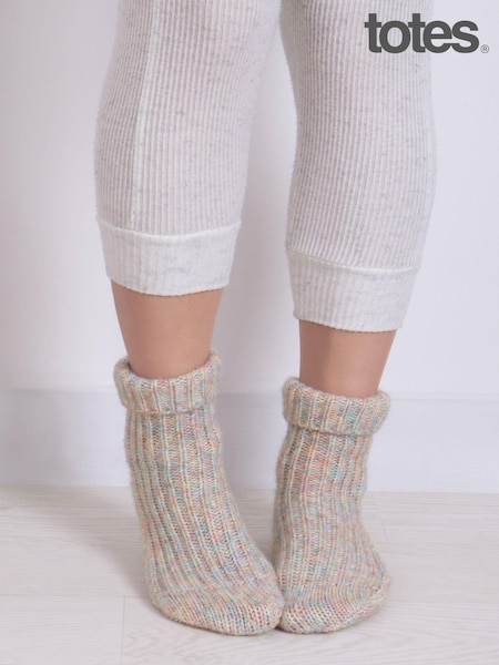 Totes Ladies Chunky Rib Slipper Socks (AB6227) | ‏80‏₪