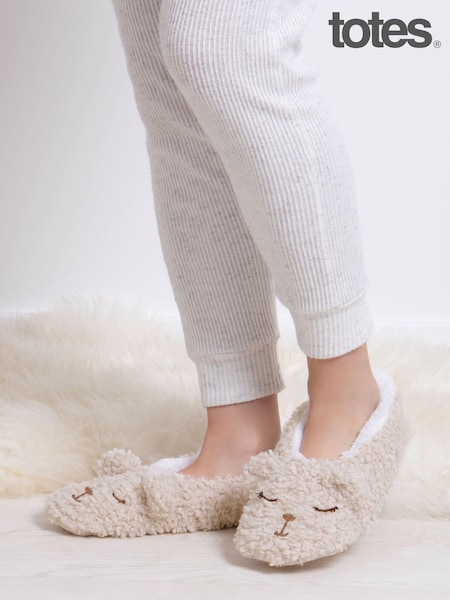 Totes Natural Ladies Novelty Footsie Slippers (AB6243) | R$ 180