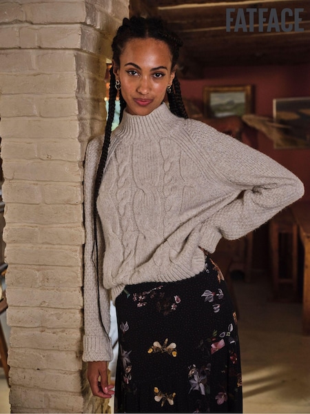FatFace Ivory Cali Cable Jumper (AB6446) | €39.50