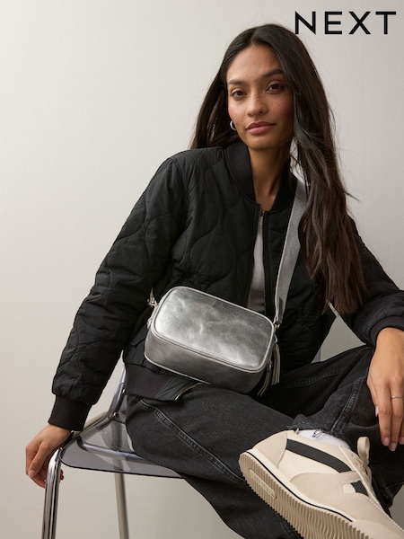 Metallisk - Leather Camera Bag (AB6589) | kr780