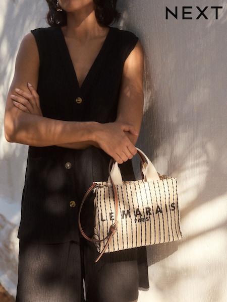 Cream Canvas Hand Held Bag (AB6598) | €40.50