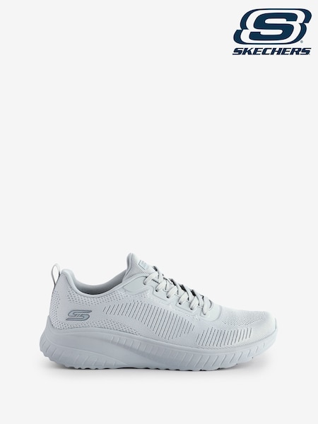 Skechers Grey Womens Bobs Squad Chaos Face Off Trainers (AB6721) | €84