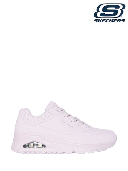 Skechers White Uno Stand On Air Trainers (AB6840) | €113