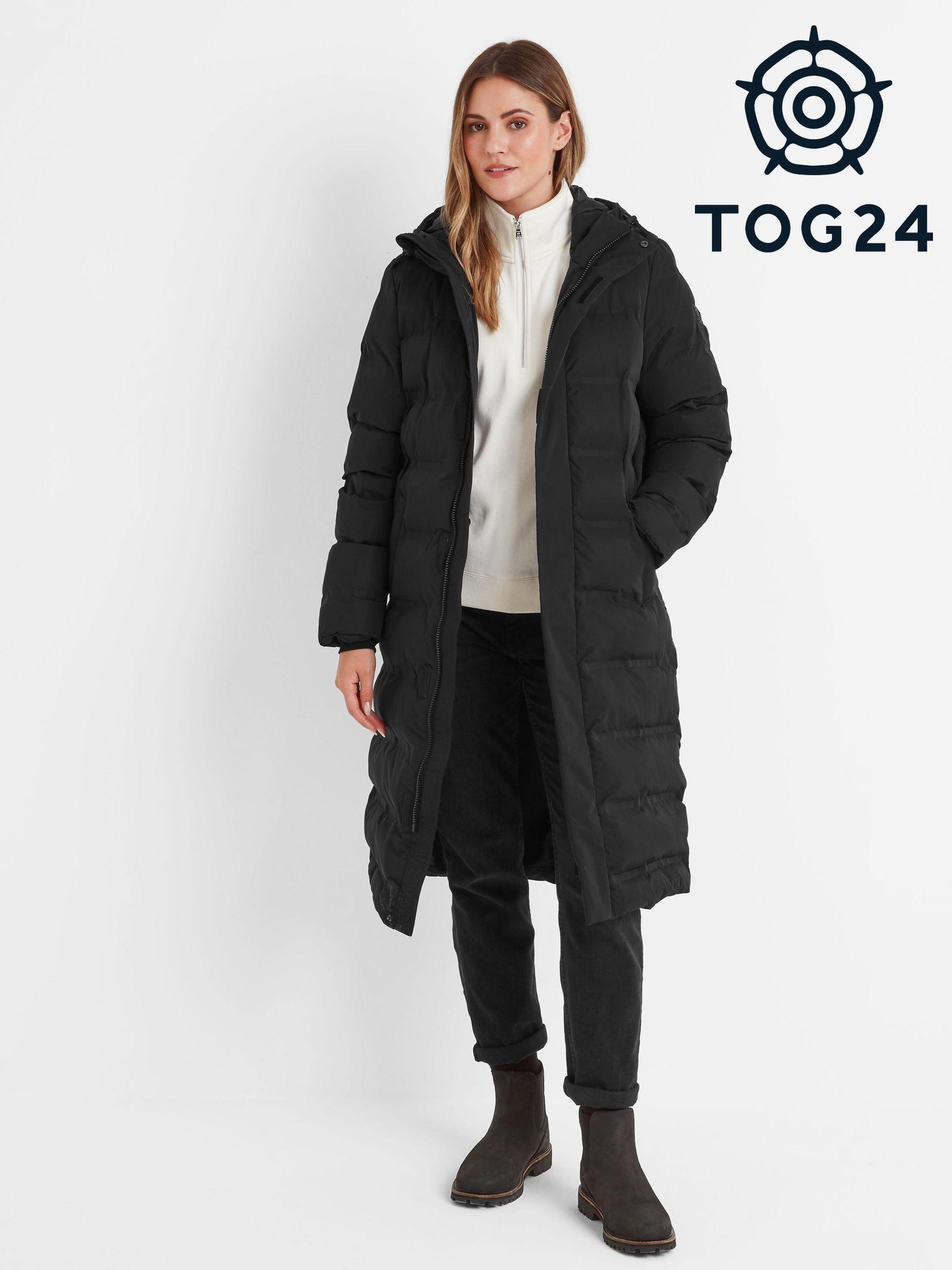 Longline parka coat womens top