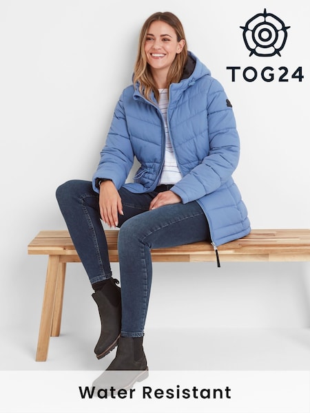 Tog 24 Blue Womens Anthorn Padded Hooded Parka (AB6880) | $140