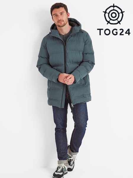 Tog 24 Grey Mens Brinkley Waterproof Hooded Parka (AB6886) | €157