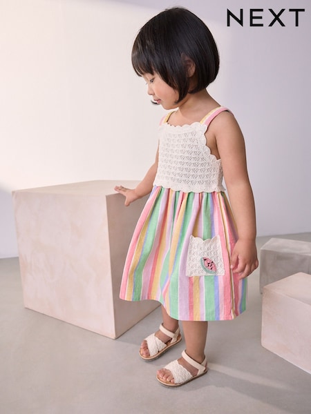 Multi Rainbow Dress (3mths-7yrs) (AB6939) | €28 - €33