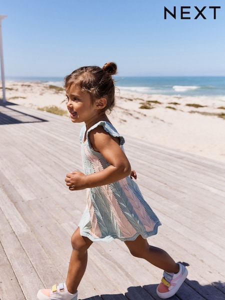Blue Stripe Swing 100% Cotton Dress (3mths-7yrs) (AB6946) | CA$54 - CA$65