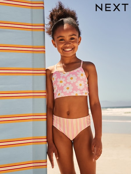Pink Floral Bikini (3-16yrs) (AB6987) | €17 - €24