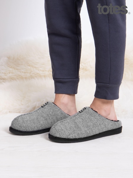 Totes Mens Felted Icon Mule Slippers (AB7399) | ‏151‏₪