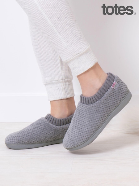 Totes Ladies Isotoner Popcorn Full Back Bootie Slippers (AB7403) | 146 LEI