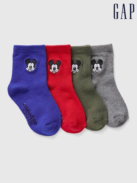 Gap Kids 4 Pack Disney Mickey Mouse Crew Socks (AB7442) | 19 €