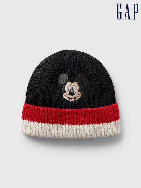 Gap Black Mickey Mouse Disney Beanie Hat (Newborn-3yrs) (AB7457) | €21