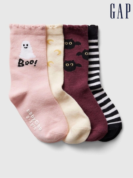 Gap Halloween Ruffle Crew Socks 4 Pack (Newborn-5yrs) (AB7460) | 12 €