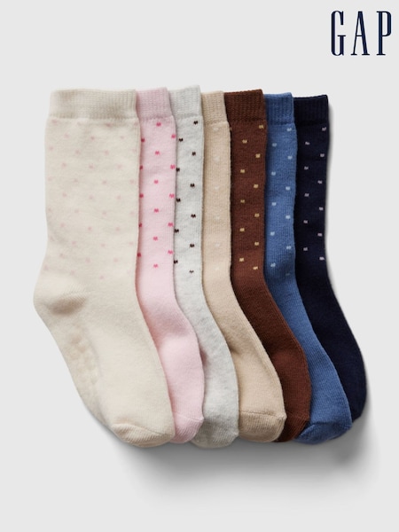 Gap 7 Pack Quarter Crew Socks (Newborn-5yrs) (AB7461) | 20 €