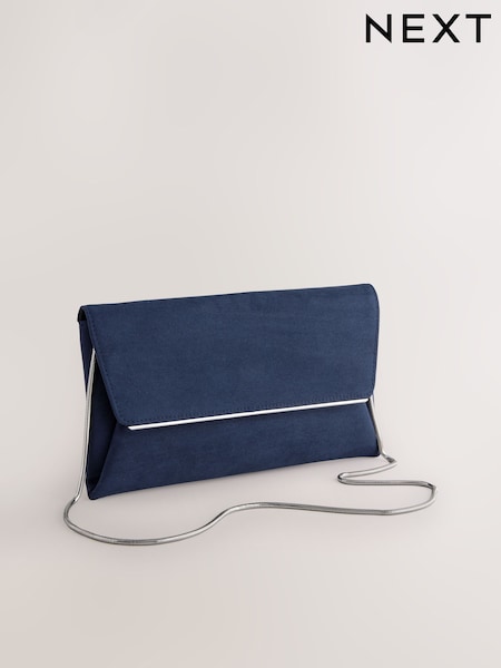 Navy Clutch Bag With Detachable Chain (AB7747) | € 26