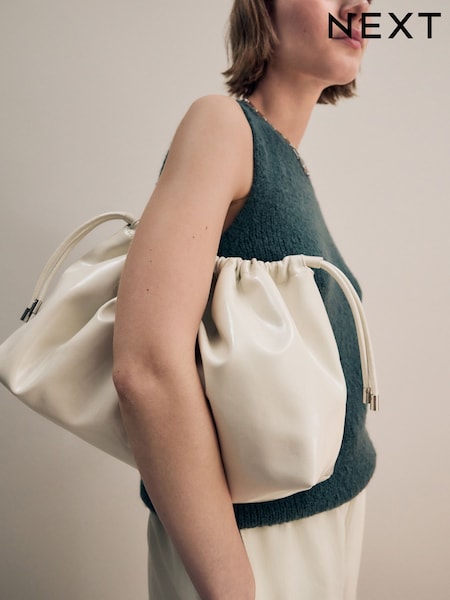 Bone Oversized Clutch Bag (AB7760) | €29
