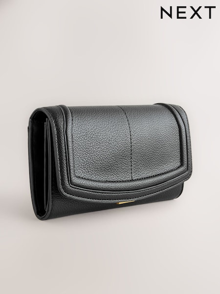 Black Large Flap Purse (AB7764) | kr230